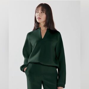 Leze the Label Athena Pullover Forest Green Sz M